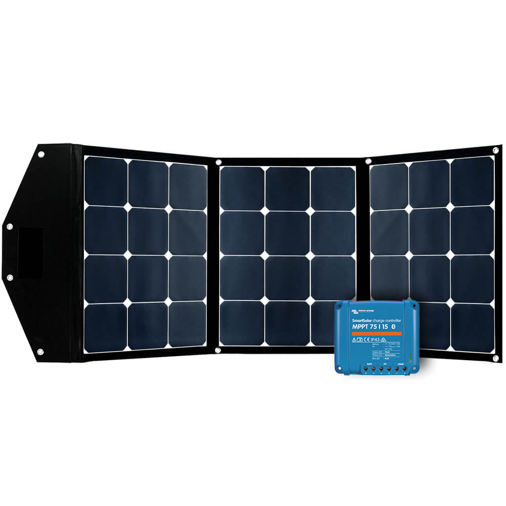 Faltbares Offgridtec Solarmodul 135W Ultra KIT inkl. MPPT 15A